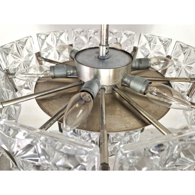 Vintage Crystal Pendant by Egon Hillebrand for Hillebrand Lighting, 1960s For Sale - Image 10 of 14