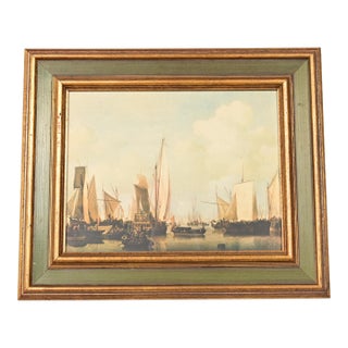 William Van De Velde "Ships in the Roads" Framed Print For Sale