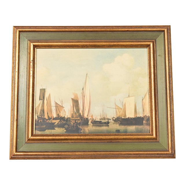 William Van De Velde "Ships in the Roads" Framed Print For Sale