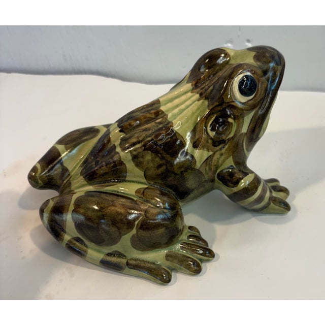 Vintage Ceramic Usa Marked Garden Frog For Sale In Dallas - Image 6 of 9