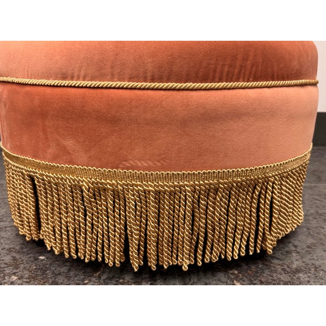 Textile Jennifer Taylor Home Yolanda Velvet Ottoman For Sale - Image 7 of 12