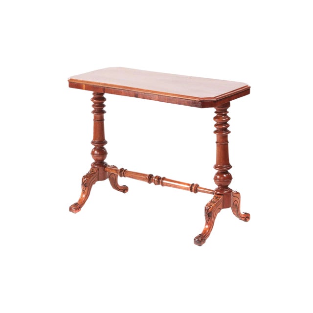 19th Century Victorian Antique Mahogany Side Table For Sale