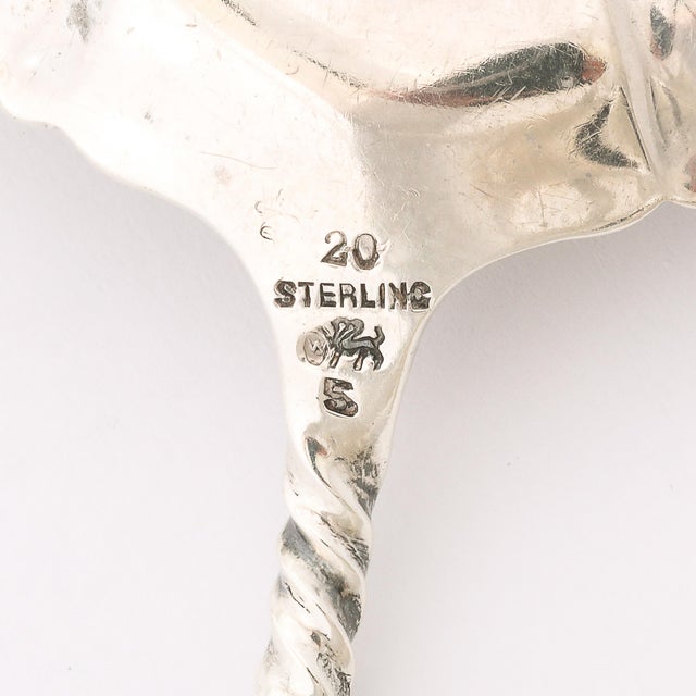 Silver Arts & Crafts Movement Sterling Silver Cake Server Signed Whiting Manufacturing For Sale - Image 8 of 9