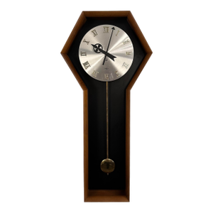 Arthur Umanoff for Howard Miller #557 Coffin Pendulum Wall Clock