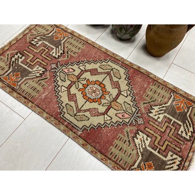 Turkish Anatolian Kurdish Wool Carpet For Sale - Image 3 of 6