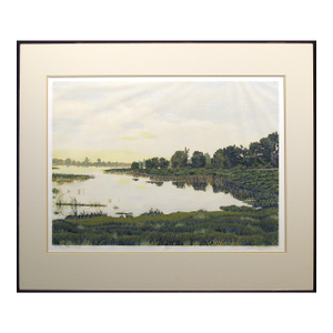 Gordon Mortensen "Late Summer" Signed & Numbered Fine Art Woodcut Make Offer!