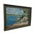 Coastal Vintage Coastal Landscape Painting in Impressionist Style, Framed Seascape With Sailboat - Unknown Artist For Sale - Image 3 of 10