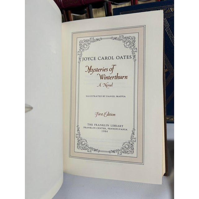 Gold 1980s Vintage Franklin Library, Signed First Edition Society Collection, Leather Books - 26 Pieces. For Sale - Image 8 of 12