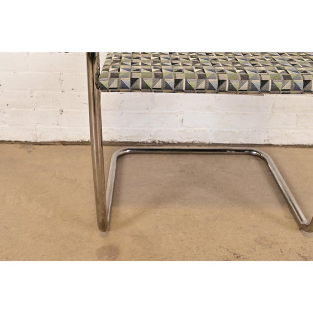 Chrome Mies Van Der Rohe for Knoll Chrome Brno Chairs, Pair For Sale - Image 8 of 13