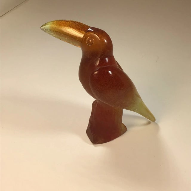 Daum Handmade crystal, designed and made in Nancy, France. This style of crystal is referred to as “Pate De Verre” This...