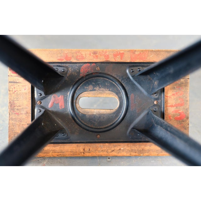 Industrial Factory Stools from Rowac, 1920s, Set of 3 For Sale - Image 13 of 17