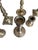 Vintage Brass Candlestick Holders- Set of 8 For Sale In Charlotte - Image 6 of 8