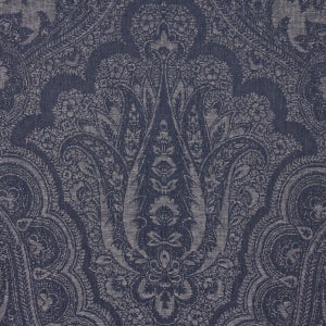 Schumacher Amara Paisley Fabric In Indigo