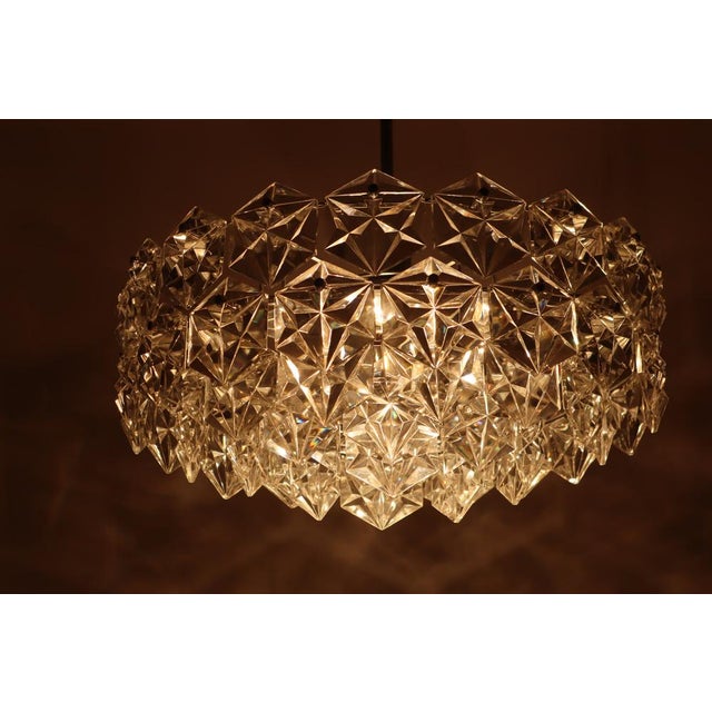 Large Crystal & Chrome Ball Chandelier from Kinkeldey, 1960s For Sale - Image 9 of 17