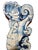Mid 18th Century Pair of 18th-Century Portuguese Azulejo Tile Mermen For Sale - Image 5 of 8