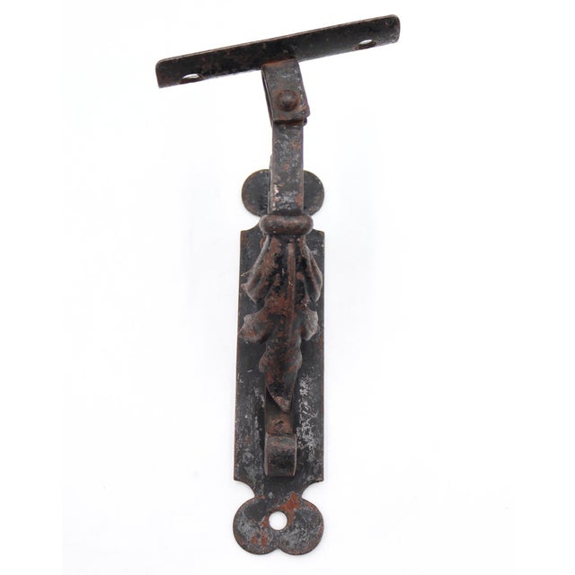 Mid 20th Century Mid 20th Century Reclaimed French Wrought Iron Railing Bracket For Sale - Image 5 of 7