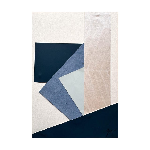 "Rhythm Without Reason" is an original mixed media collage on paper by Zac Woodiel. This is one of six pieces in the...