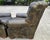 Vintage Henredon for Ralph Lauren English Chesterfield Leather Chair & Ottoman a Pair For Sale - Image 11 of 18