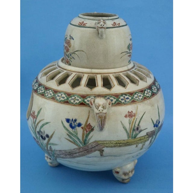 White Japanese Ceramic Kōro Incense Burner, 1800s, Set of 2 For Sale - Image 8 of 18