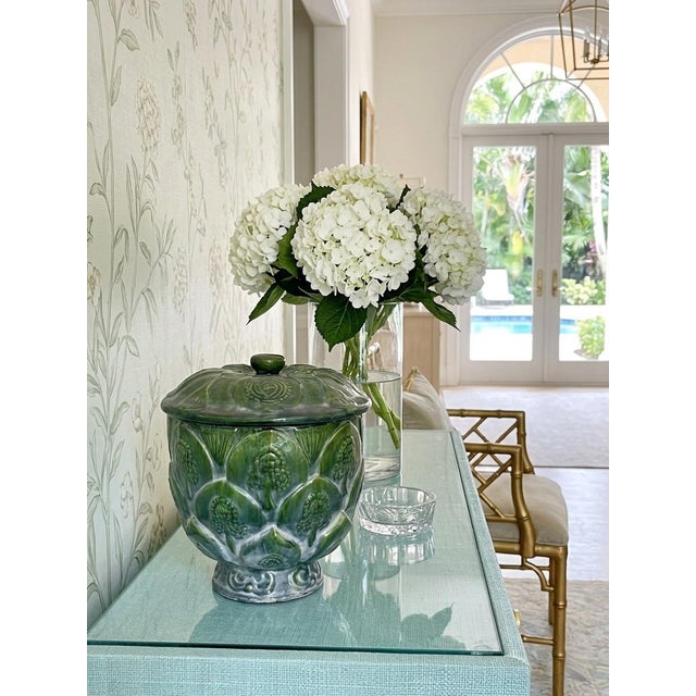 Vintage Mid-Century Modern Artichoke Footed Ceramic Jar With Lid For Sale - Image 10 of 10