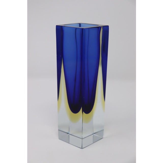 Small Blue Vase by Flavio Poli for Seguso, 1970s For Sale - Image 10 of 11
