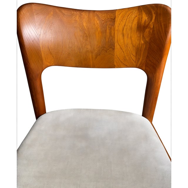 Danish Modern Dining Chairs in Teak by Niels Koefoed for Koefoeds Hornslet Møbelfabrik A/S, Denmark, 1970s, Set of 4 For Sale - Image 14 of 18