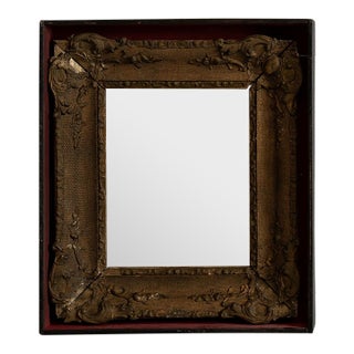 19th Century France Rococo Gold Wood Mirror For Sale