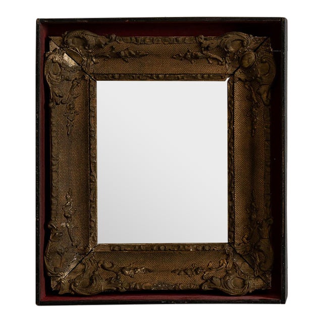 19th Century France Rococo Gold Wood Mirror For Sale
