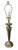 Transitional Vintage Substantial Antiqued Brass Table Lamp With Urn Base & Octagonal Foot – Excellent Condition For Sale - Image 3 of 9