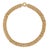 Stunning 14K yellow gold necklace in a brick link pattern similar to Cartier's recognizeable Maillon Panthère necklaces....