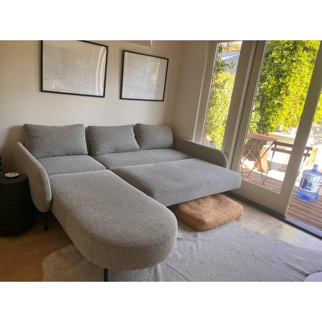 Abc Carpet & Home Couch (Sleeper Sofa W Chaise) For Sale - Image 9 of 11