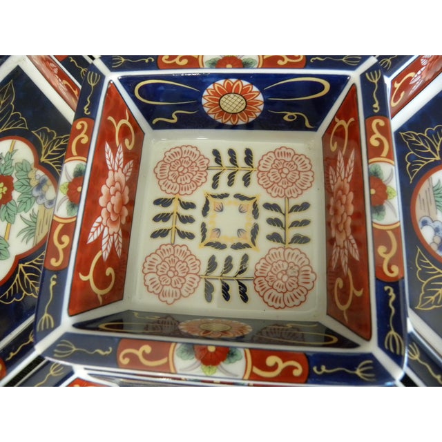 Vintage Japanese Imari Style 6 Piece Revolving Lazy Susan Chairish