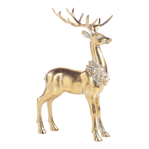 Standing Deer with Ornamental Wreath