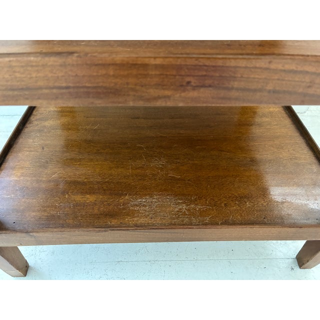 Vintage Wooden Nightstand With Drawer, France For Sale - Image 14 of 18