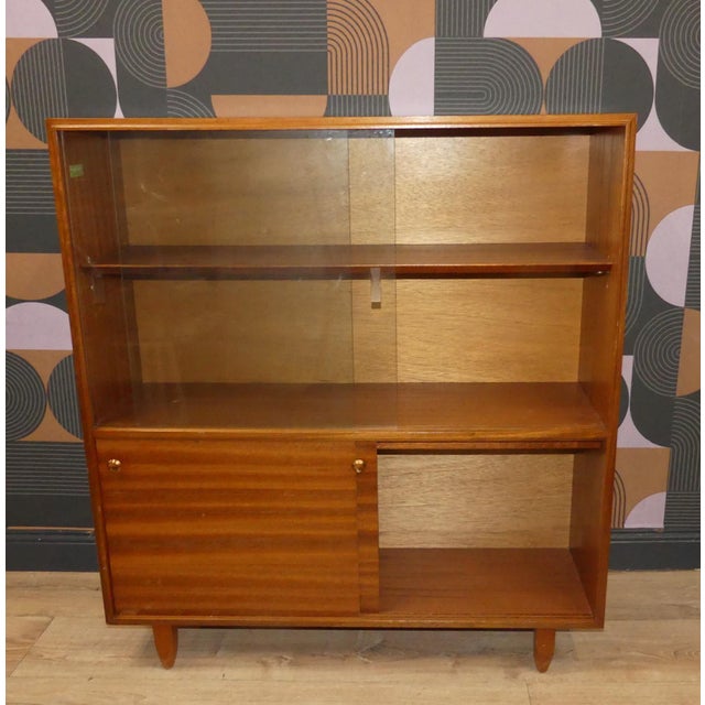 Vintage Display Cabinet in Teak and Walnut, 1960s For Sale - Image 9 of 16