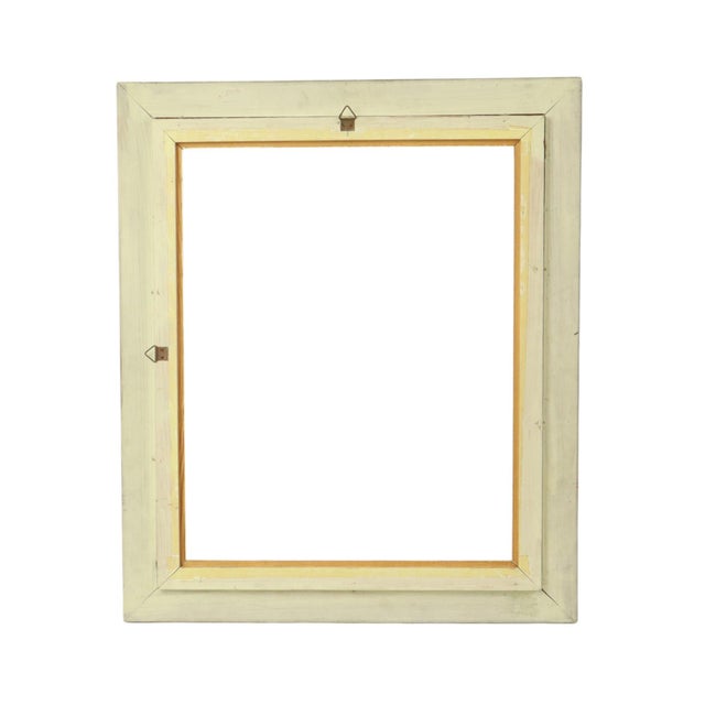 Wood Vintage Baroque Style Gilt Frame in Red Velvet For Sale - Image 7 of 18
