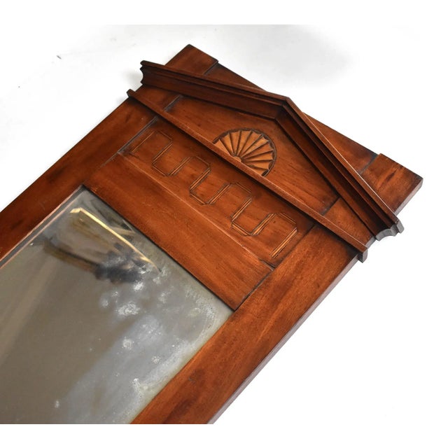 Antique Early 19th-Century Swedish Neoclassical Empire Pier Mirror For Sale - Image 4 of 12