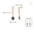 Geometric 1.61ct Blue Sapphire & Diamond Link Drop Earrings in 14k Yellow Gold- A Pair For Sale - Image 10 of 13