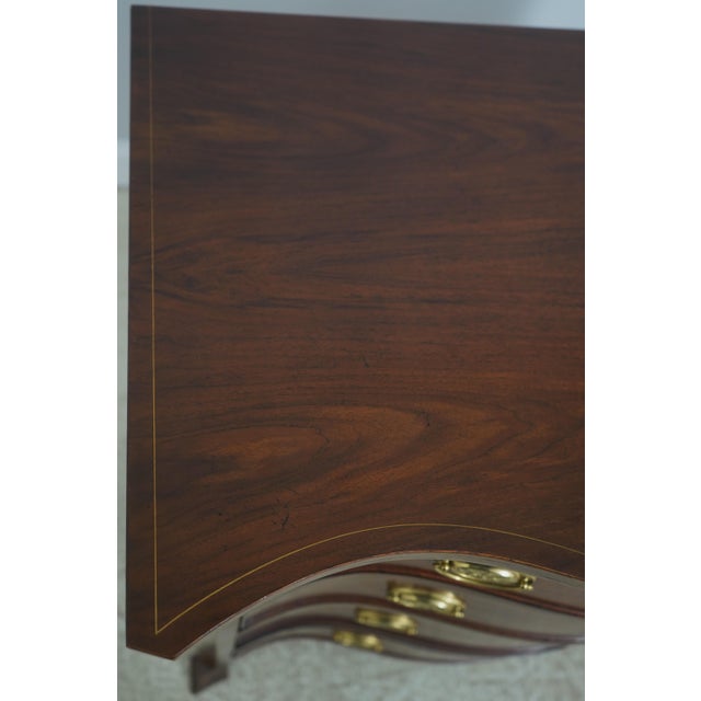 1990s Baker Colonial Williamsburg Inlaid Mahogany Virginia Chest For Sale - Image 13 of 18
