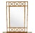 Campaign Vintage Burnt Faux Tortoise Bamboo Console Table With Wall Mirror – Palm Beach Chinoiserie Style, Set of 2 Pieces For Sale - Image 3 of 11