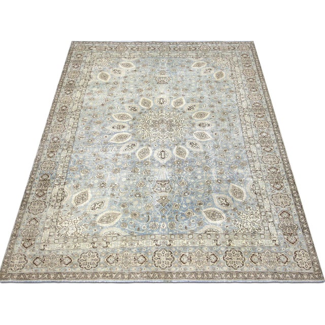 1940s 1940s Persian Tabriz Rug For Sale - Image 5 of 6