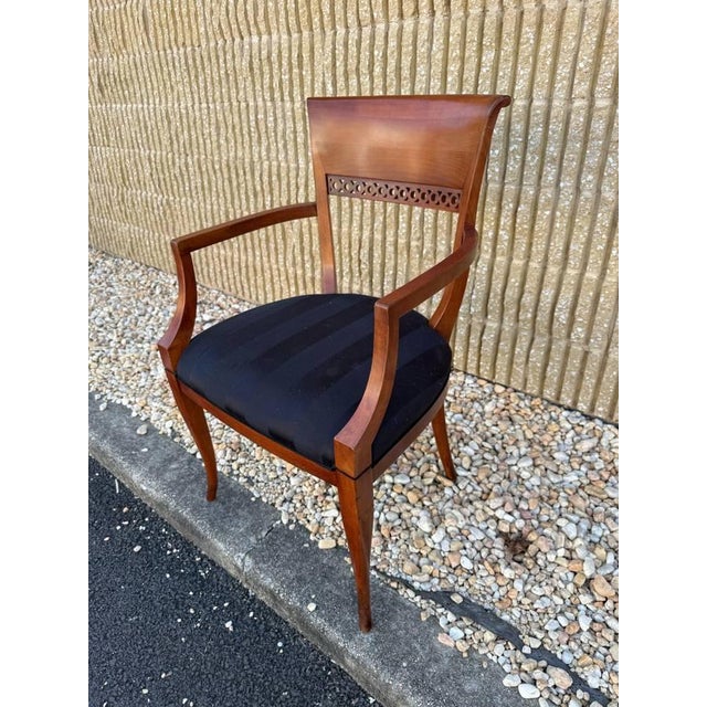 Vintage Biedermeier Style Italian Dining Chairs. Set of 4 For Sale - Image 16 of 17