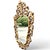 Mid 20th Century Italian Baroque Giltwood Mirror For Sale - Image 5 of 12