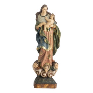 Sacred Art Our Lady of the Conception, 1800s For Sale