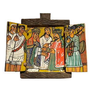 Ethiopian Painted Wooden Icon