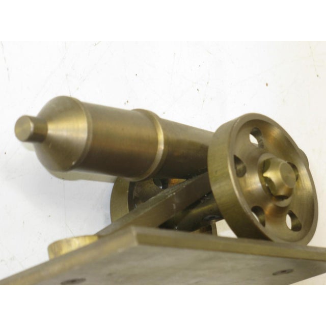 Cannon Toy 1940's Heavy Brass Mid-Century Modern Style WWI, WWII For Sale - Image 6 of 12