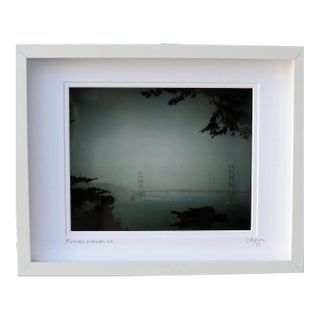 Framed Travel Photography, Golden Gate Bridge, Framed by C. Damien Fox For Sale