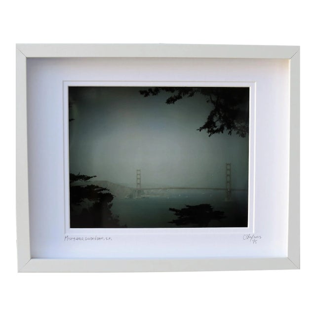 Framed Travel Photography, Golden Gate Bridge, Framed by C. Damien Fox For Sale
