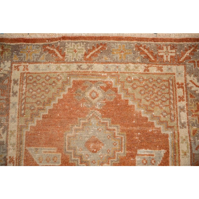 1960s Vintage Distressed Oushak Rug Runner - 2'6" x 10'8" For Sale - Image 5 of 8