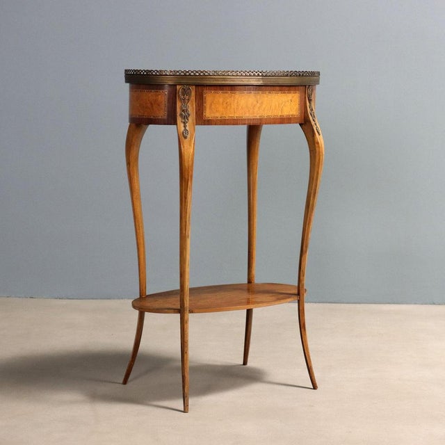 Brown Center Table in Walnut For Sale - Image 8 of 9